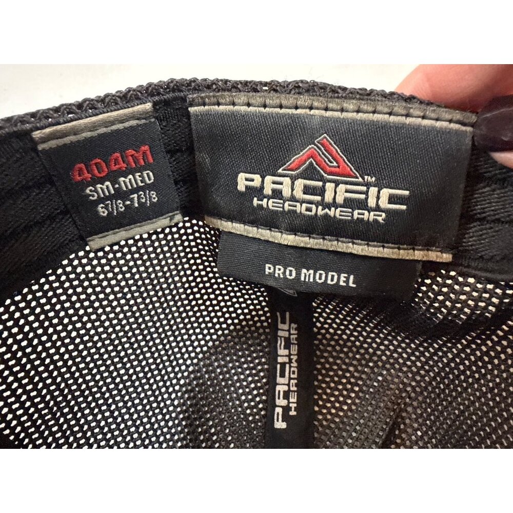 NWT Klutch Pacific Headwear Flexfit Mesh Hat Pro Model Black S/M 6 7/8 - 7 3/8 - Picture 5 of 6